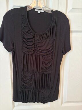 Chico's Jersey Knit Ruched Front Tee